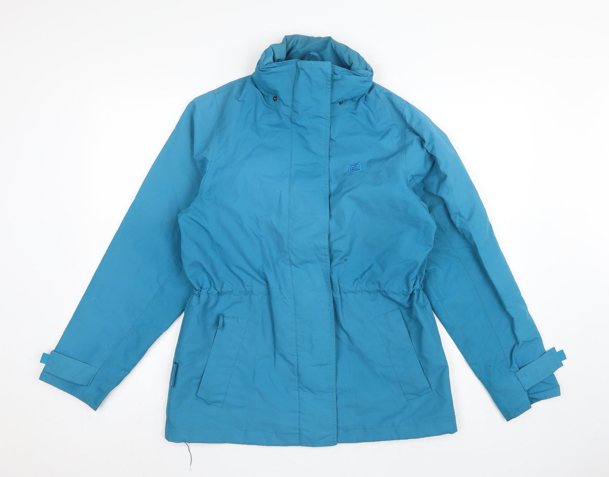 Mountain Essentials Women Blue UK 10 3-in-1 Hooded Waterproof Jacket