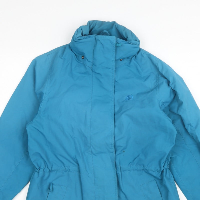 Mountain Essentials Women Blue UK 10 3-in-1 Hooded Waterproof Jacket