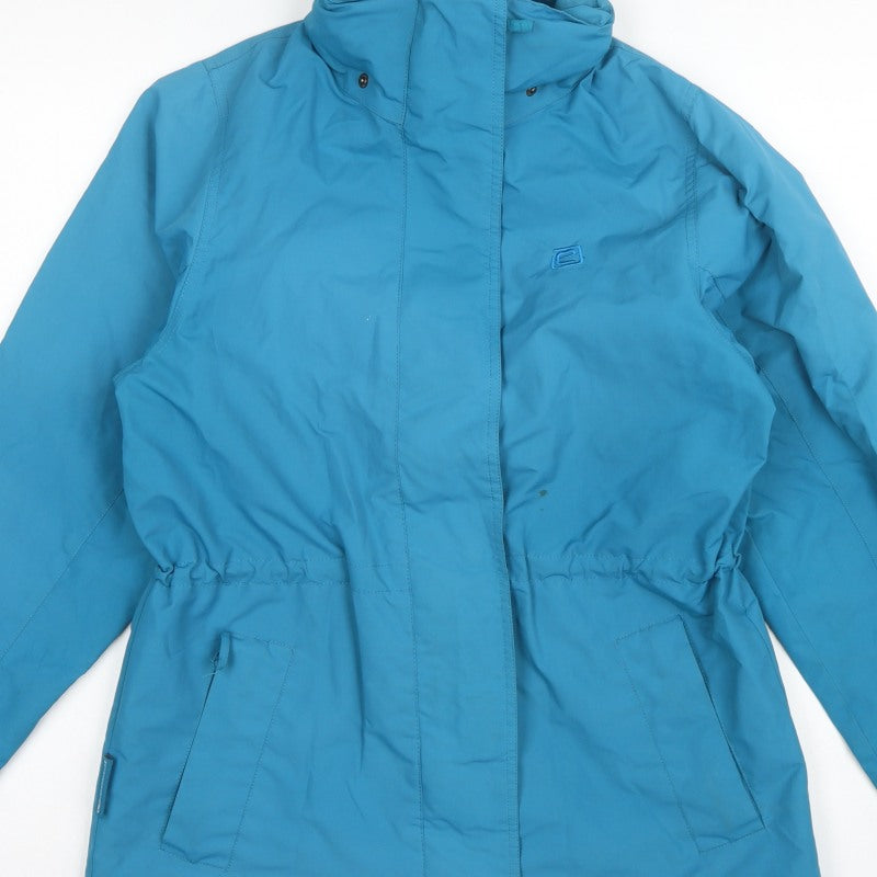 Mountain Essentials Women Blue UK 10 3-in-1 Hooded Waterproof Jacket