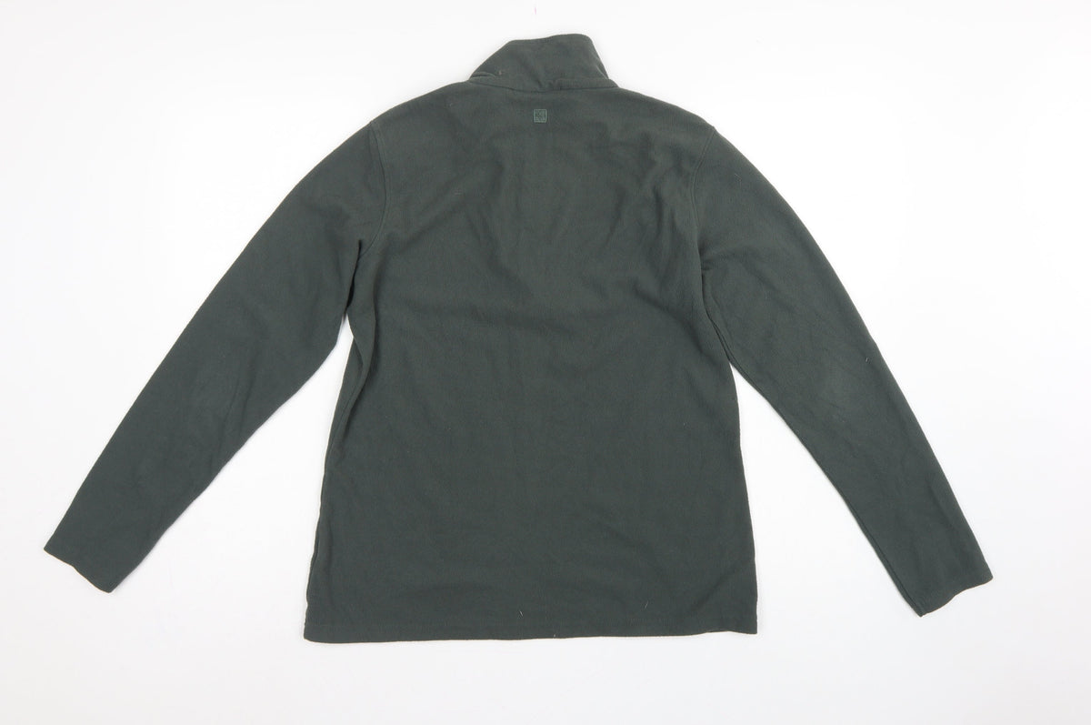 Mountain Warehouse Men’s Green M 1/4 Zip Fleece Sweatshirt Outdoor