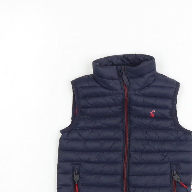 Joules Boys Blue 3 Years Quilted Padded Packable Gilet Bodywarmer