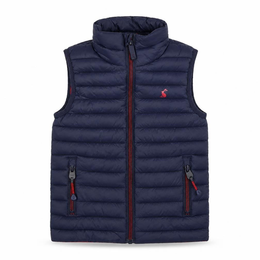 Joules Boys Blue 3 Years Quilted Padded Packable Gilet Bodywarmer