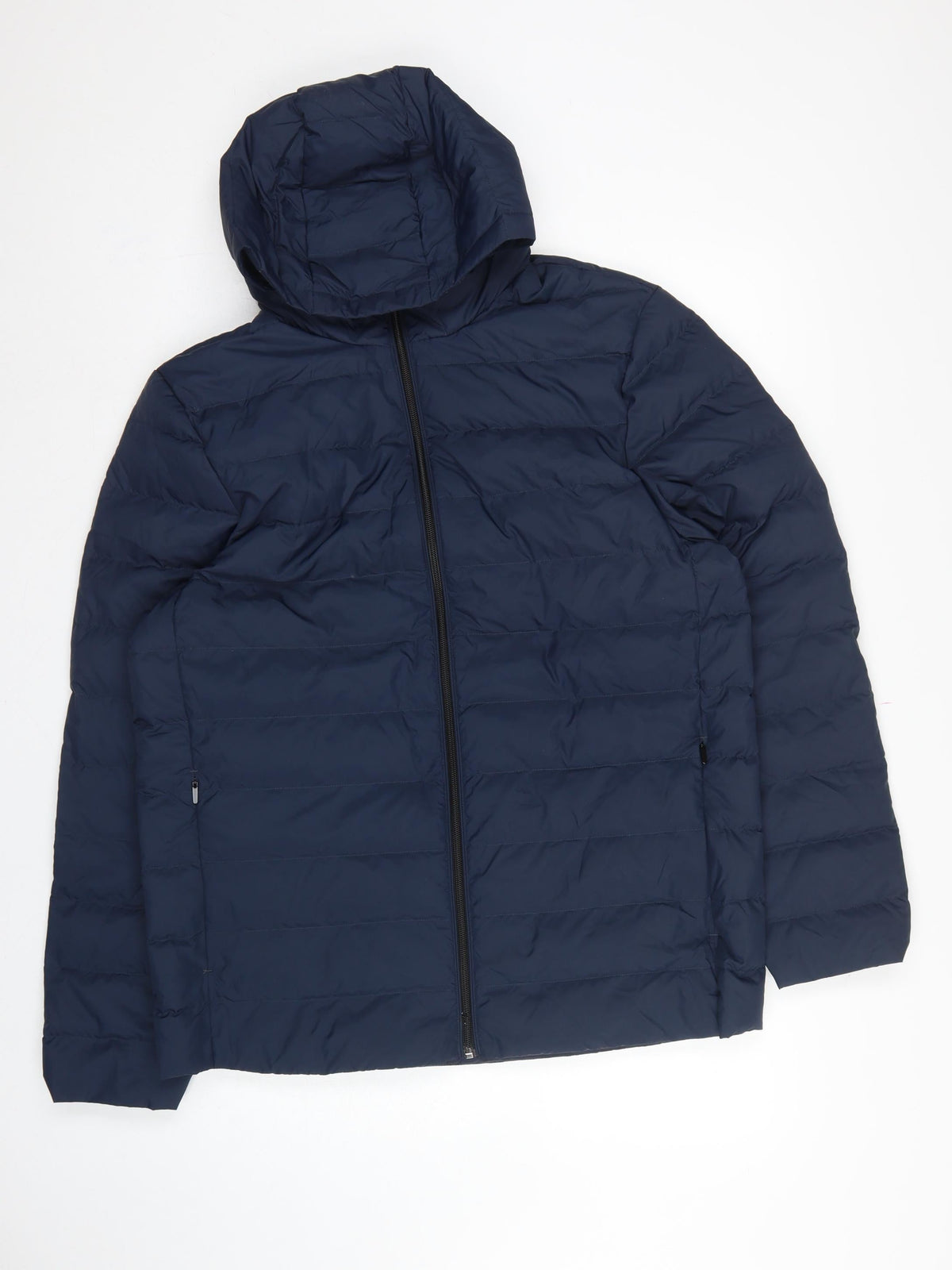 Marks & Spencer Men Navy L Stormwear Down Hooded Puffer Jacket