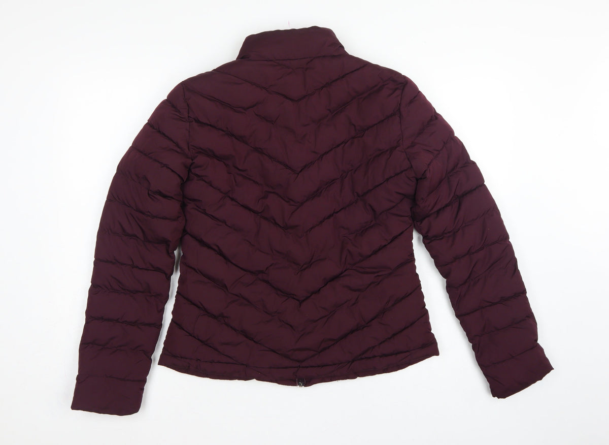 GAP Women’s Red Size 10 Quilted Puffer Jacket Full Zip