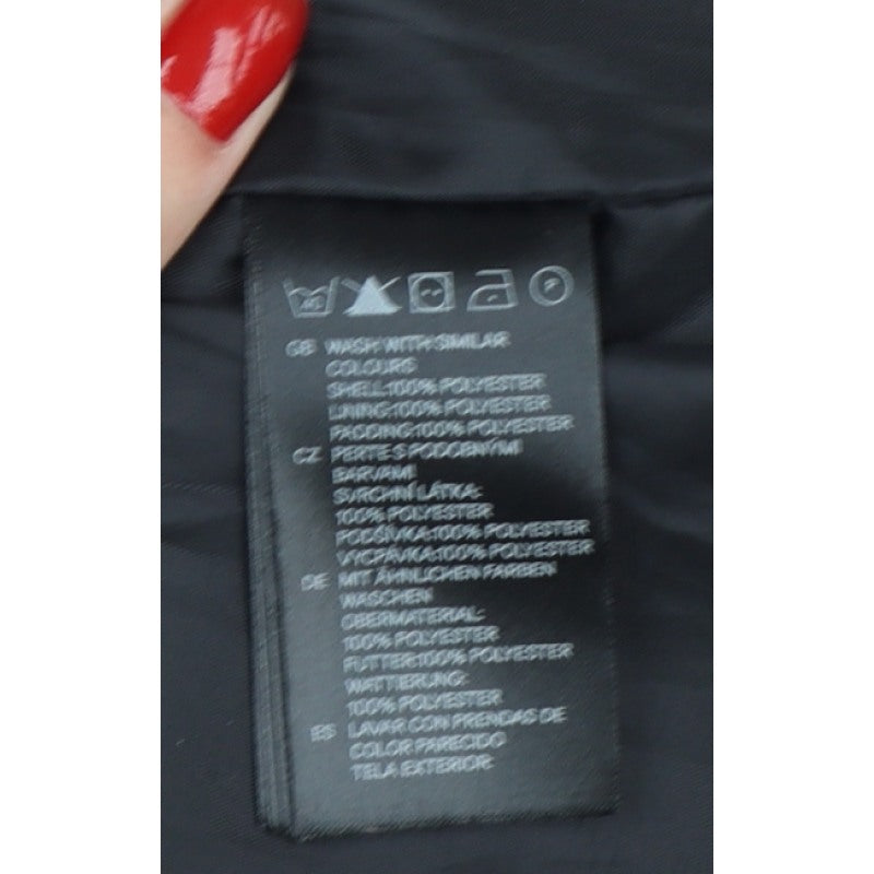 H&M Women’s Black UK 4 Quilted Padded Zip Jacket