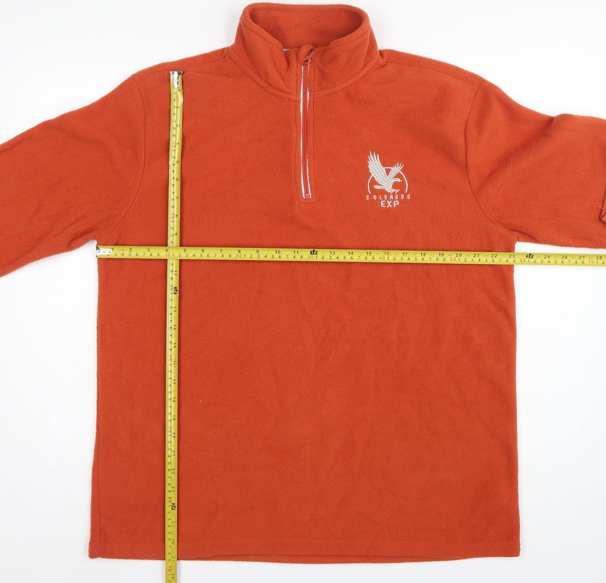 Atlas for Men Men’s Orange L 1/4 Zip Fleece Sweatshirt Outdoor