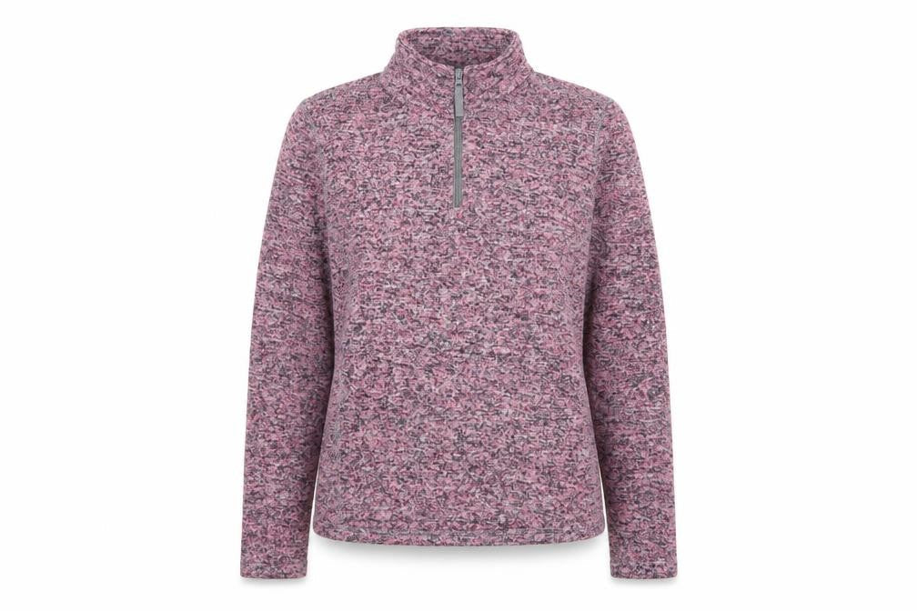 Mountain Warehouse Women Pink UK 16 Half Zip Fleece Sweatshirt