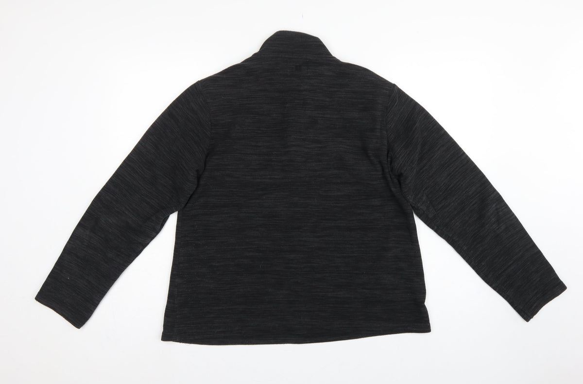 Mountain Warehouse Women’s Black UK 16 1/4 Zip Fleece Sweatshirt