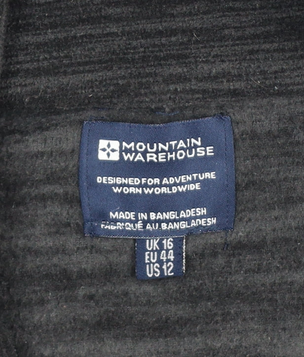 Mountain Warehouse Women’s Black UK 16 1/4 Zip Fleece Sweatshirt