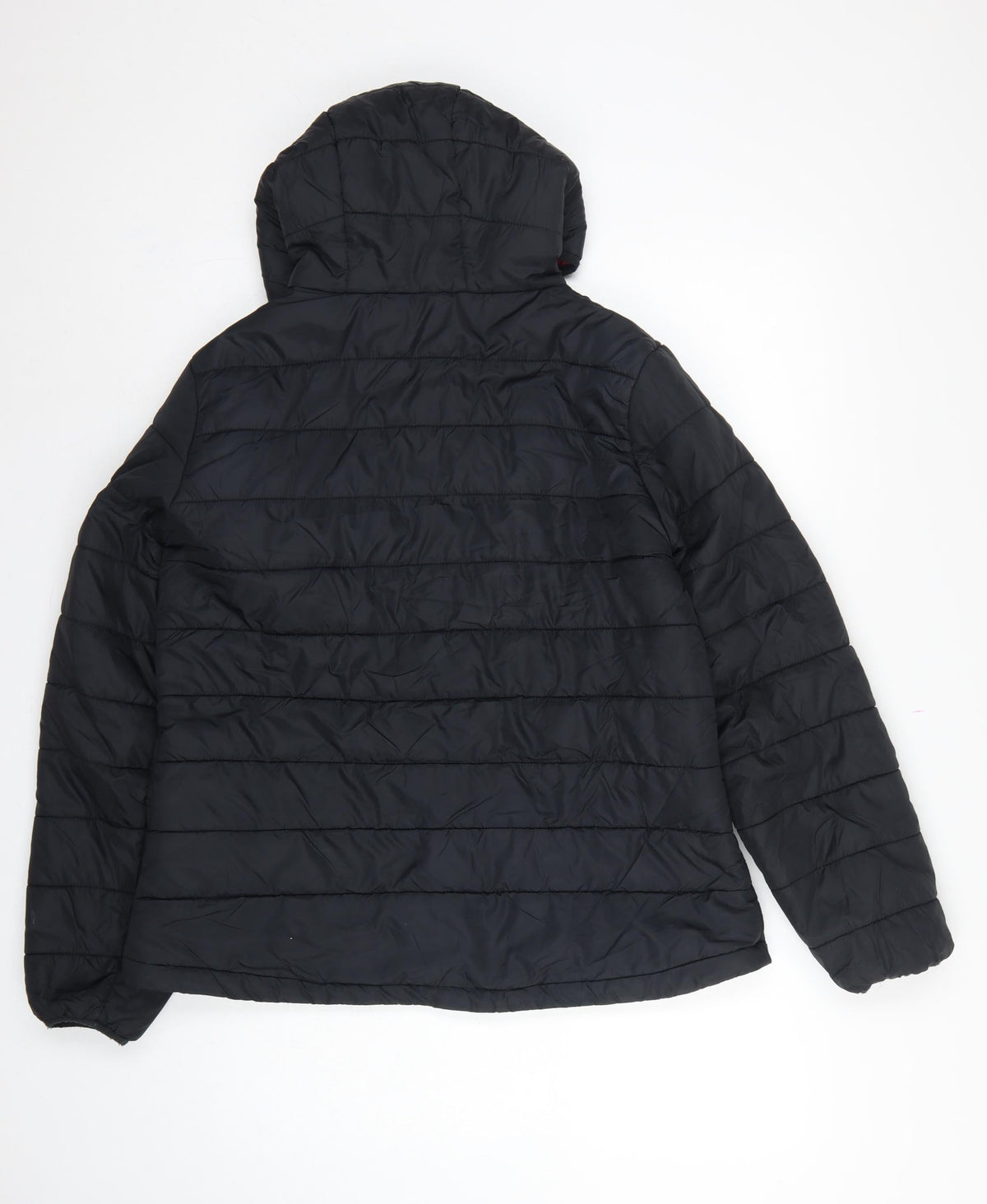 Peter Storm Women’s Black Pink Hooded Puffer Jacket Size 14