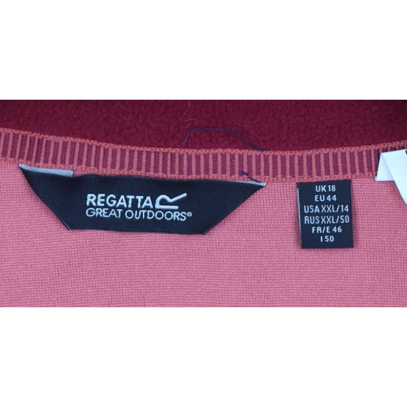Regatta Women's Pink UK 18 Basic Full Zip Fleece Jacket