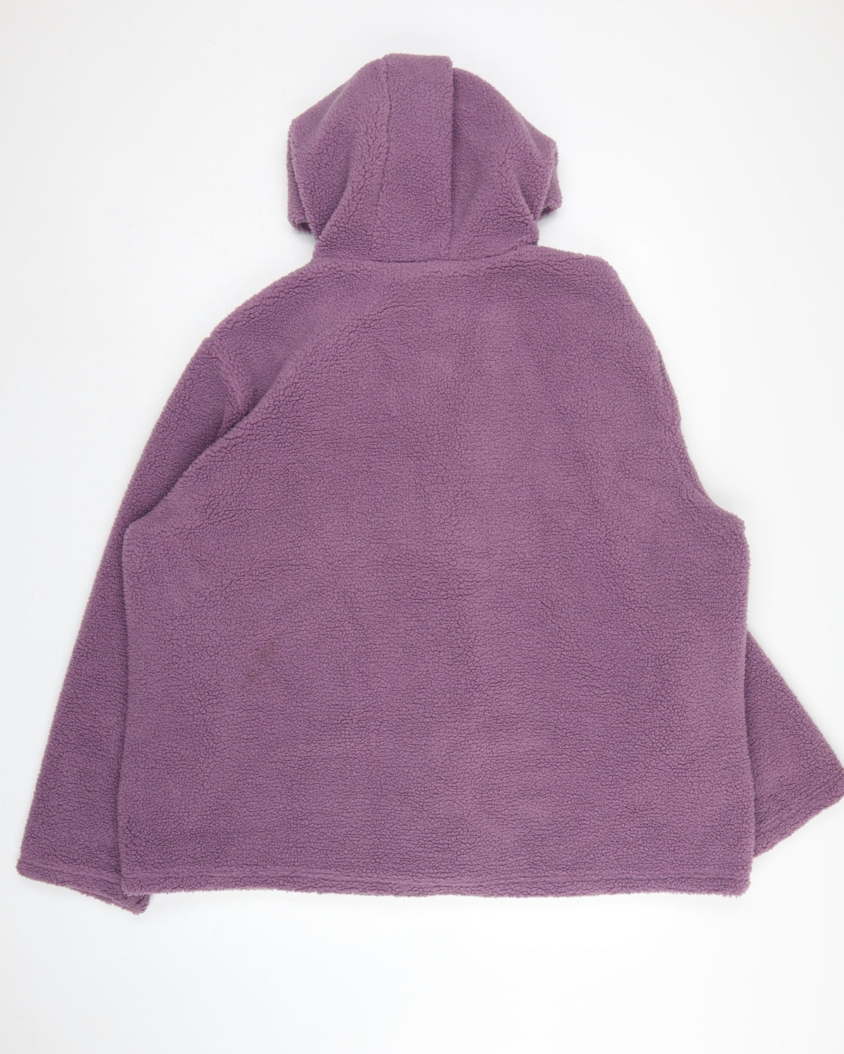 Cotton Traders Women Purple UK 24 Hooded Fleece Button Jacket