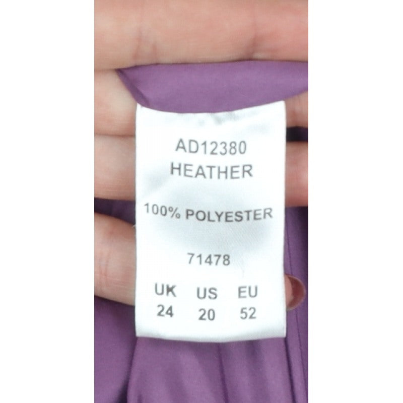 Cotton Traders Women Purple UK 24 Hooded Fleece Button Jacket