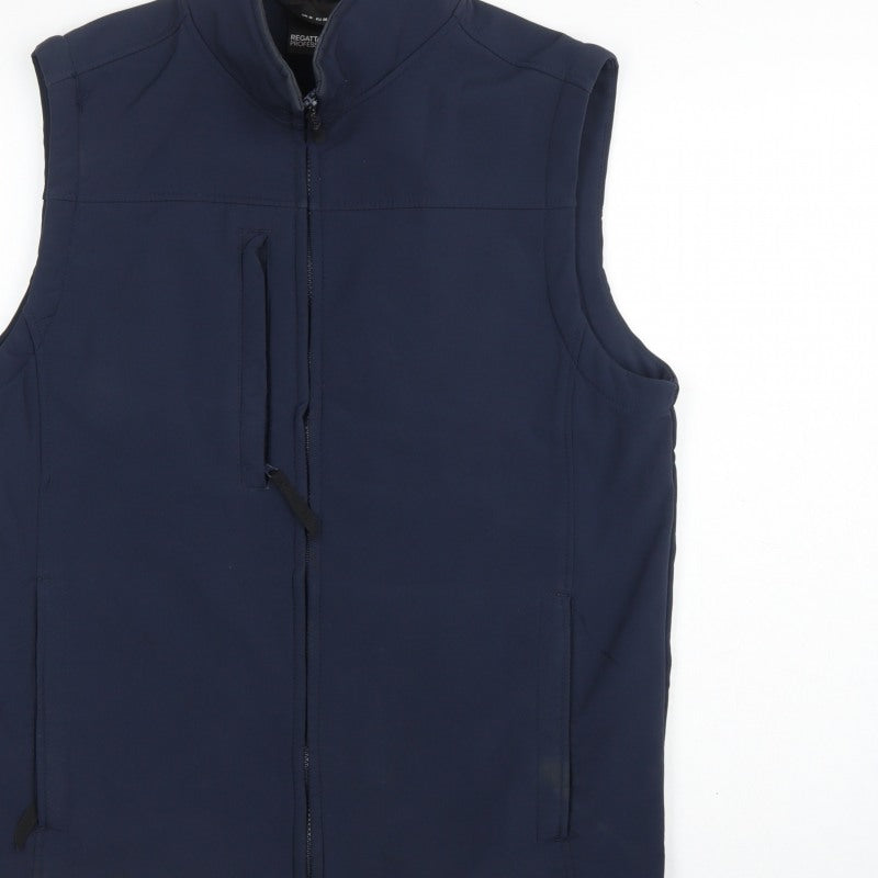 Regatta Professional Men's Blue M Softshell Bodywarmer Full Zip Workwear