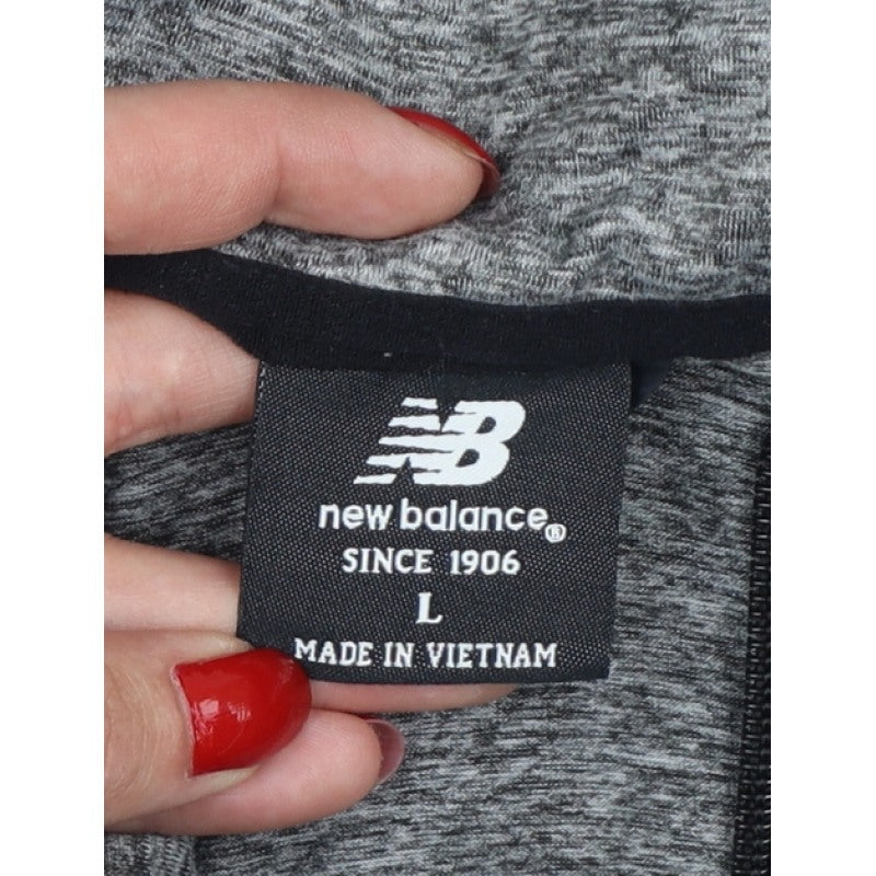 New Balance Men’s Grey L Quilted 1/2 Zip High Neck Sweatshirt