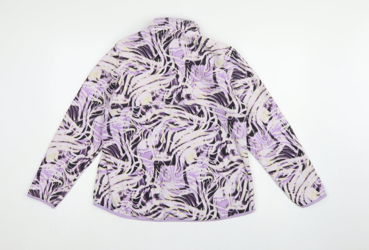 Marks and Spencer Women Purple UK 16 Goodmove Fleece Full Zip Jacket