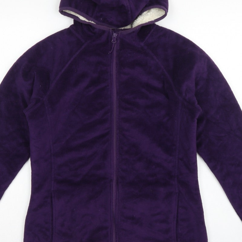 Peter Storm Women’s Purple Size 12 Hooded Full Zip Fleece Jacket