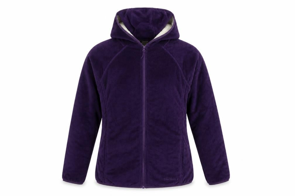 Peter Storm Women’s Purple Size 12 Hooded Full Zip Fleece Jacket