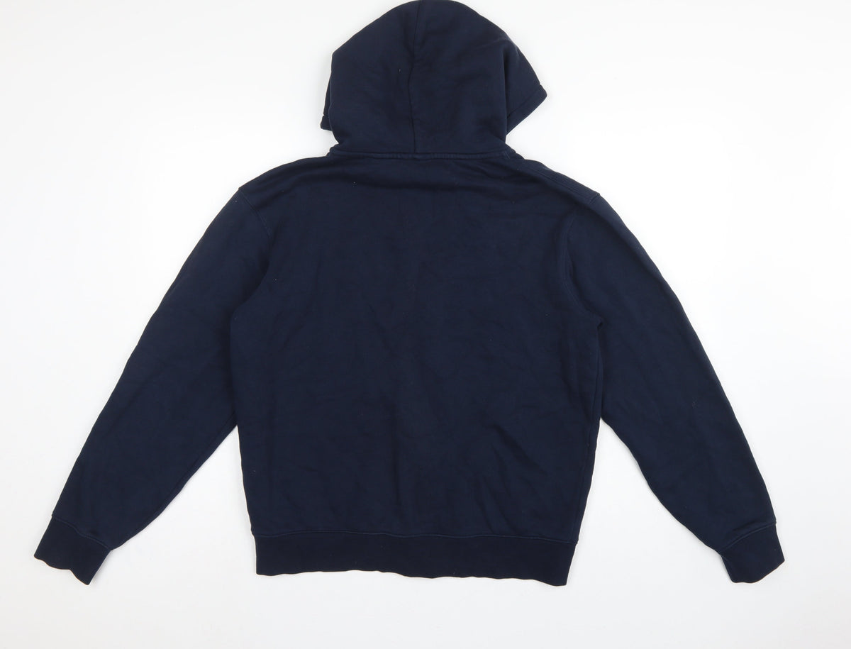 Russell Men's Navy M Peterhouse Cambridge Full Zip Embroidered Hoodie