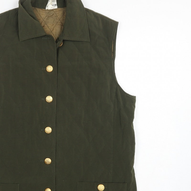 Frankenwälder Women’s Green UK 12 Quilted Padded Waistcoat