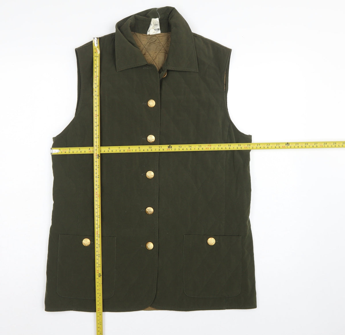 Frankenwälder Women’s Green UK 12 Quilted Padded Waistcoat