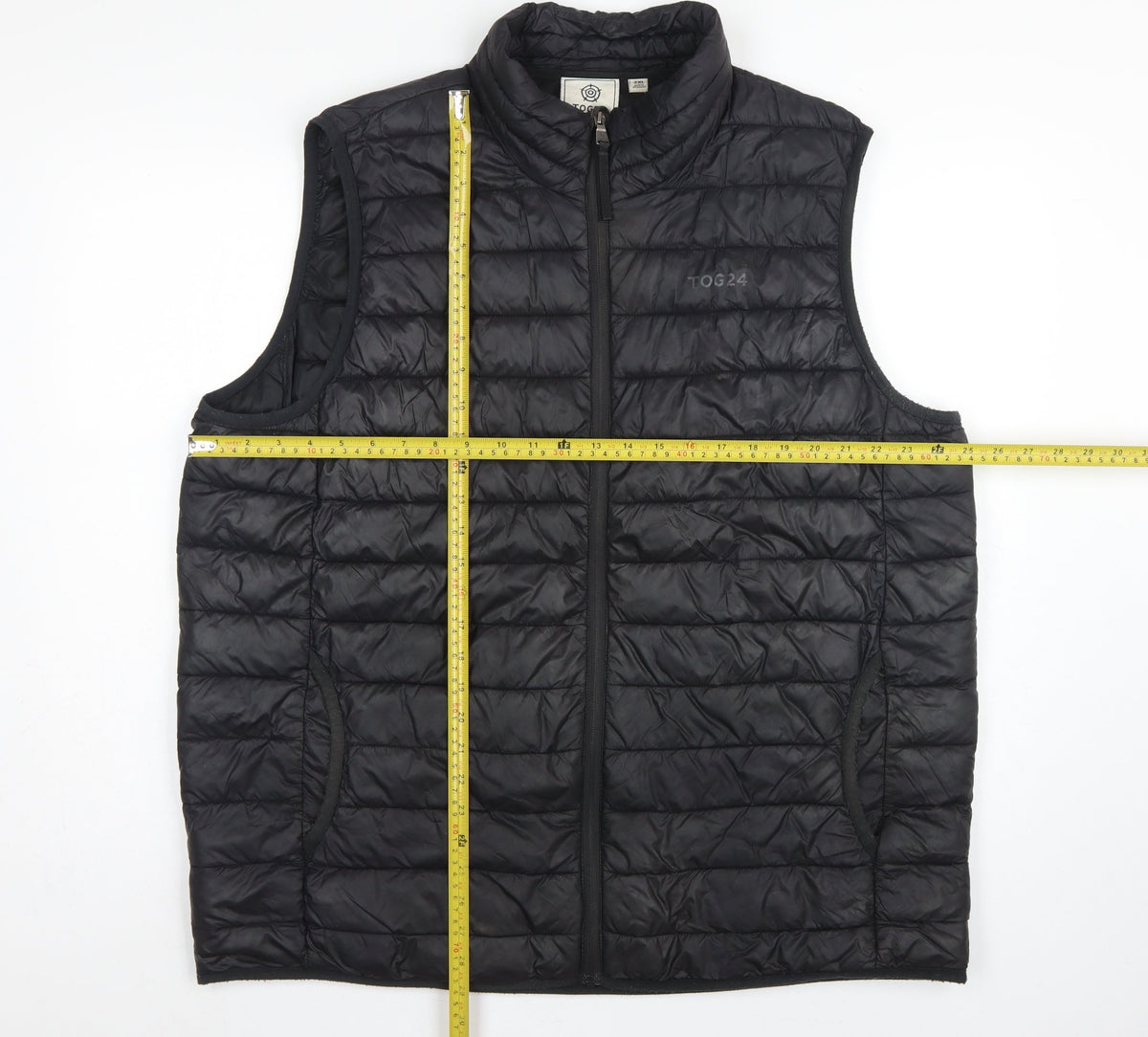 TOG24 Men’s Black 2XL Quilted Puffer Bodywarmer Outdoor Gilet