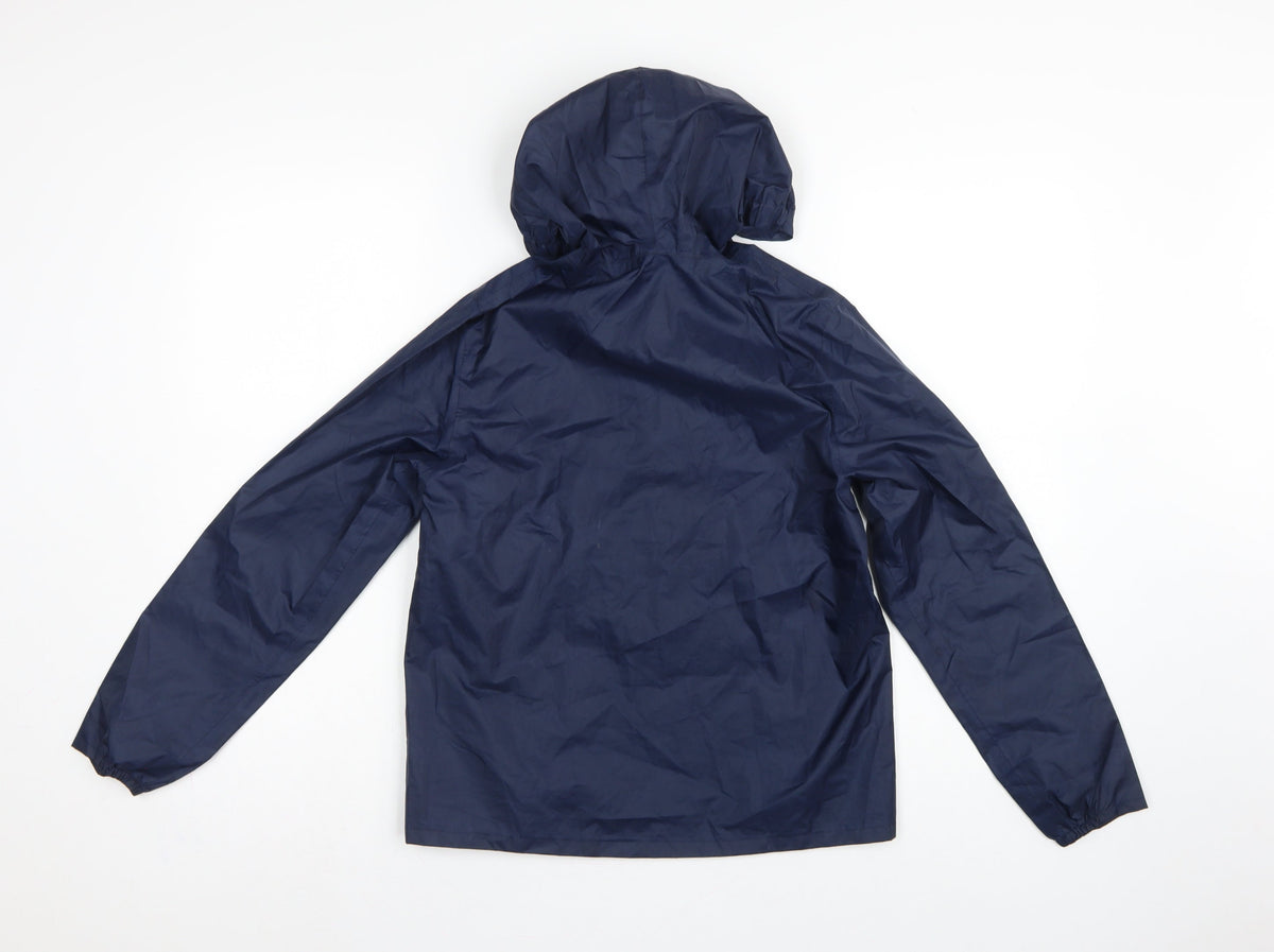 Quechua Boys Blue Hooded 1/4 Zip Anorak Jacket 7-8 Years