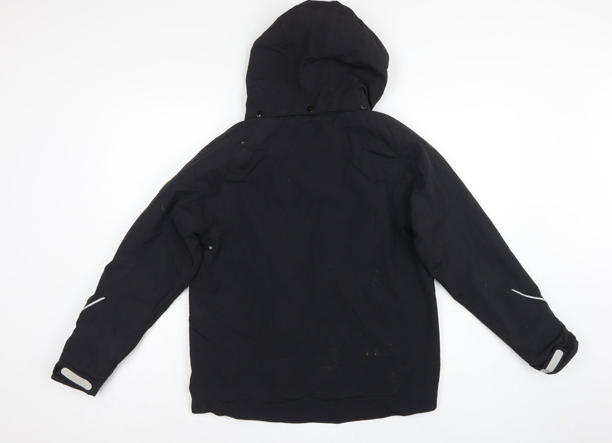 Horseware Ireland Unisex Kids Black 11-12 Years Hooded Tech Jacket