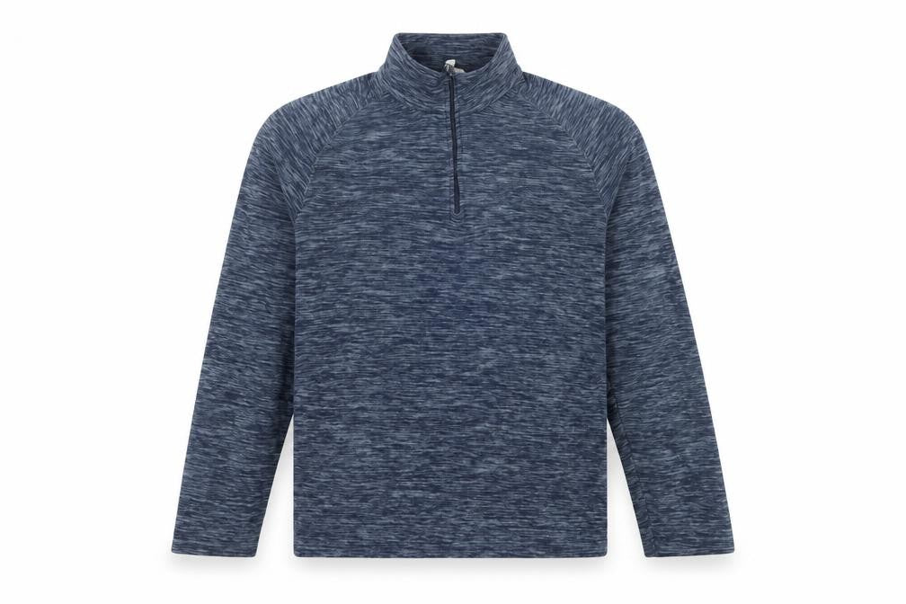 Mountain Warehouse Men’s Blue M 1/4 Zip Fleece Pullover Sweatshirt