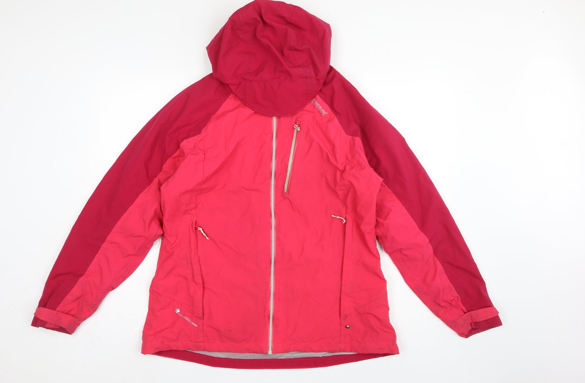 Regatta Women’s Pink UK 16 Hooded Waterproof Ski Jacket Outdoor