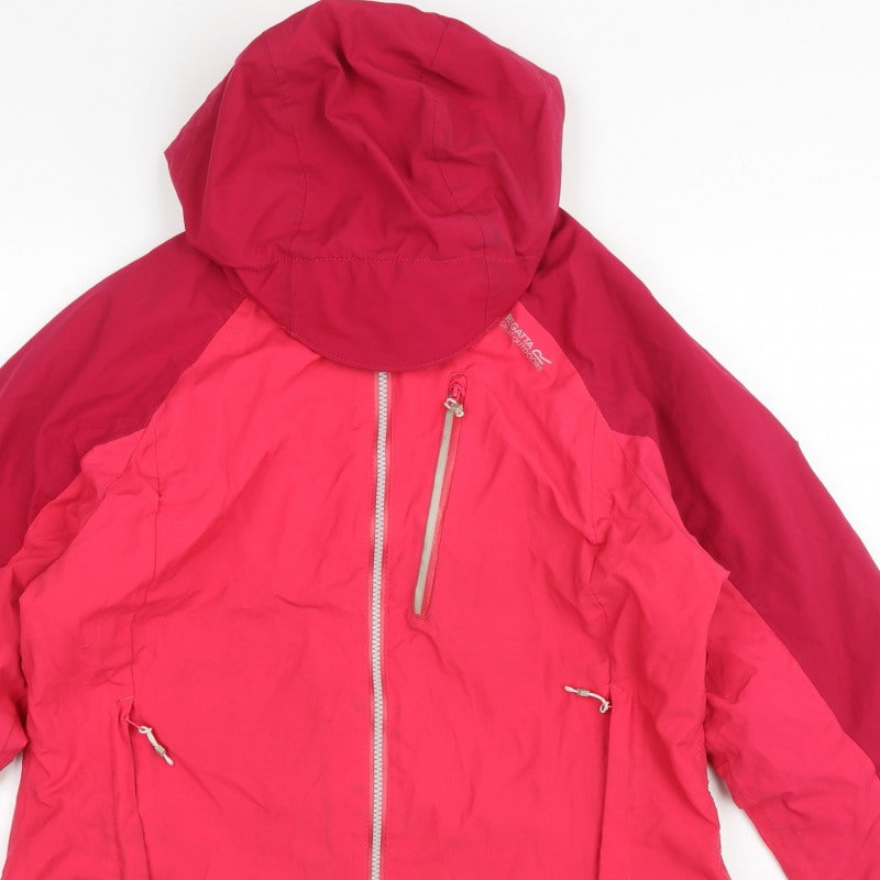 Regatta Women’s Pink UK 16 Hooded Waterproof Ski Jacket Outdoor