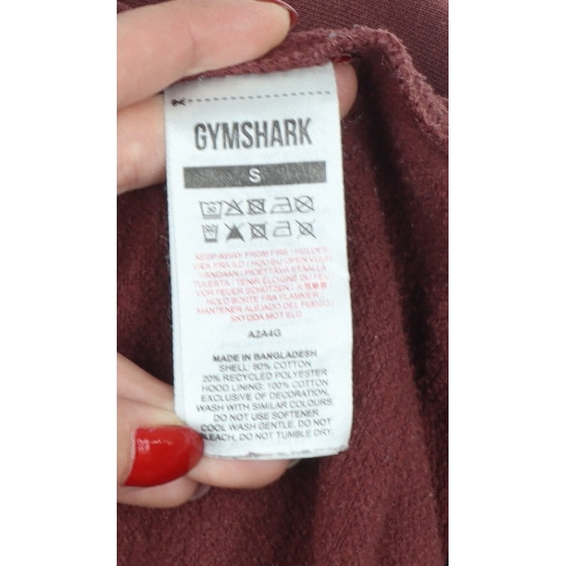 Gymshark Men’s Red S Pullover Hoodie Logo Gym Training