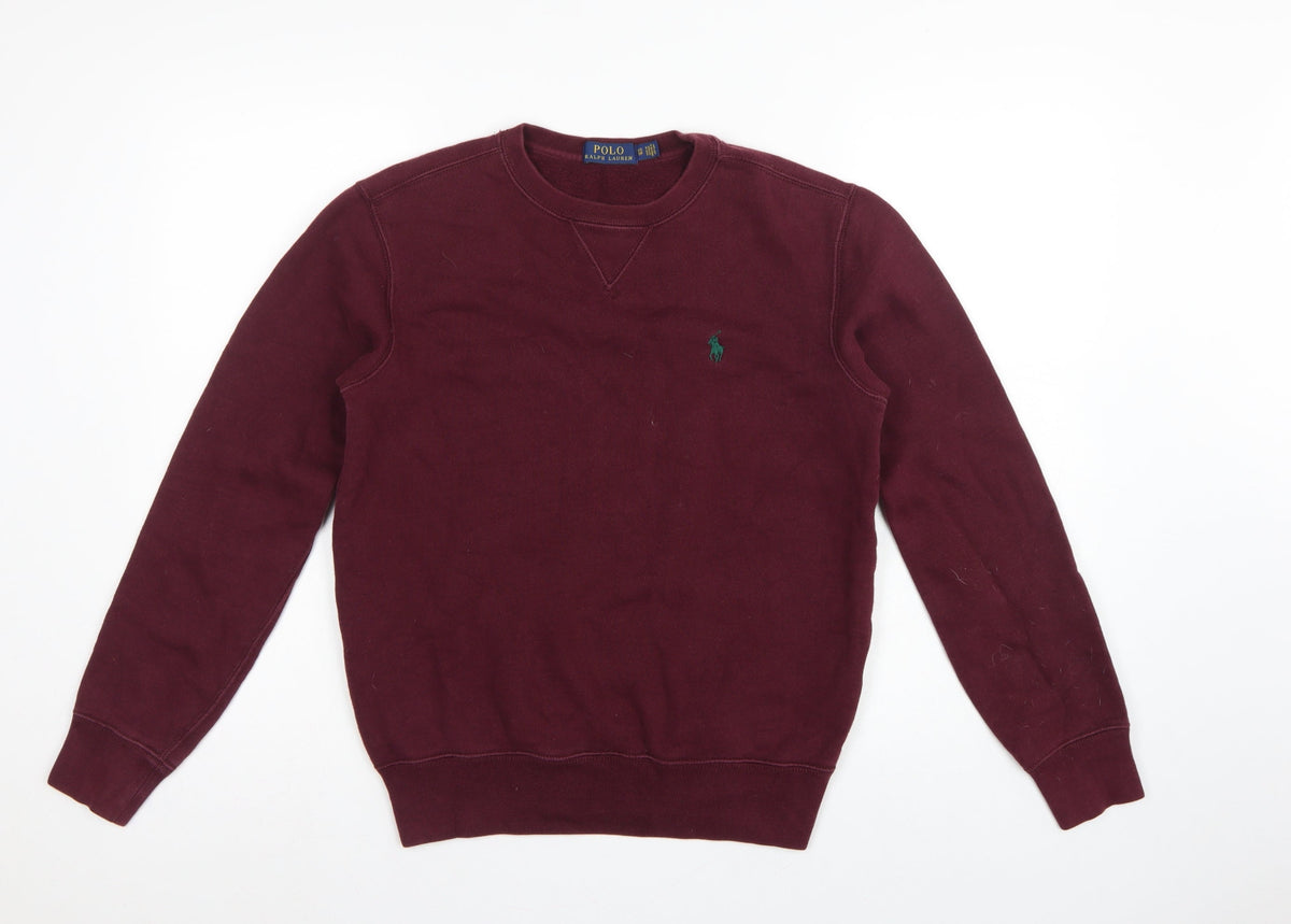 Polo Ralph Lauren Men’s Red XS Classic Logo Crew Neck Pullover Sweatshirt
