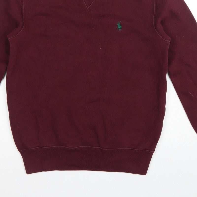 Polo Ralph Lauren Men’s Red XS Classic Logo Crew Neck Pullover Sweatshirt