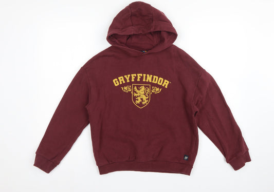 Marks and Spencer Girls Burgundy 10-11 Years Gryffindor Pullover Hoodie