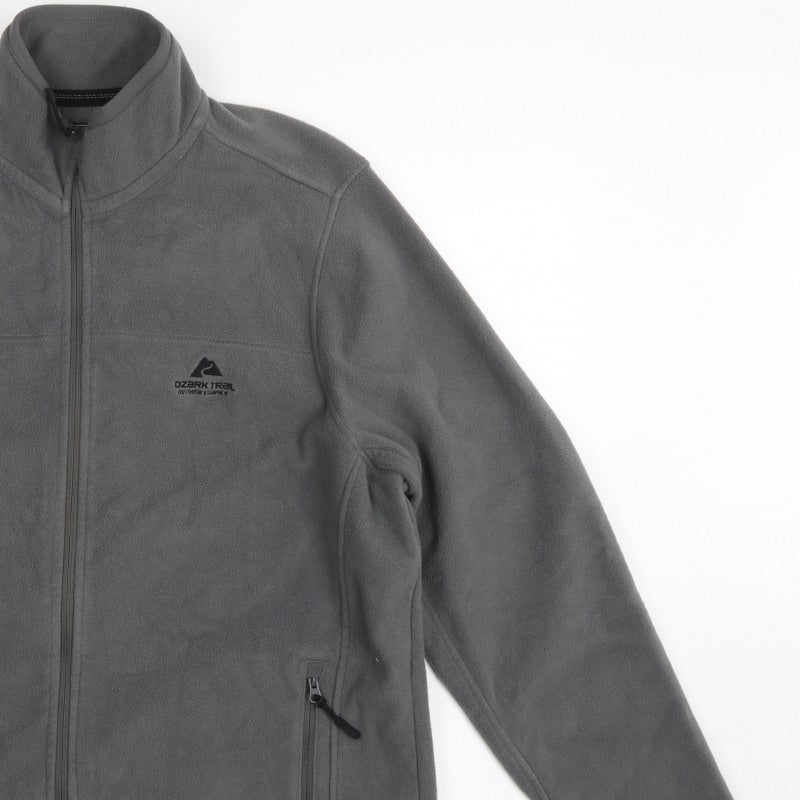 Ozark Trail Men’s Grey XL Fleece Jacket Full Zip Outdoor