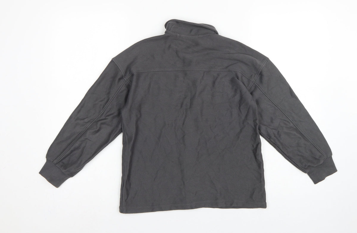 Next Boys Grey 9 Years Basic Button-Up Long Sleeve Cotton Shirt