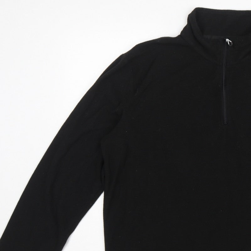 Additional view of Regatta men’s black xl 1/4 zip fleece sweatshirt outdoor hiking