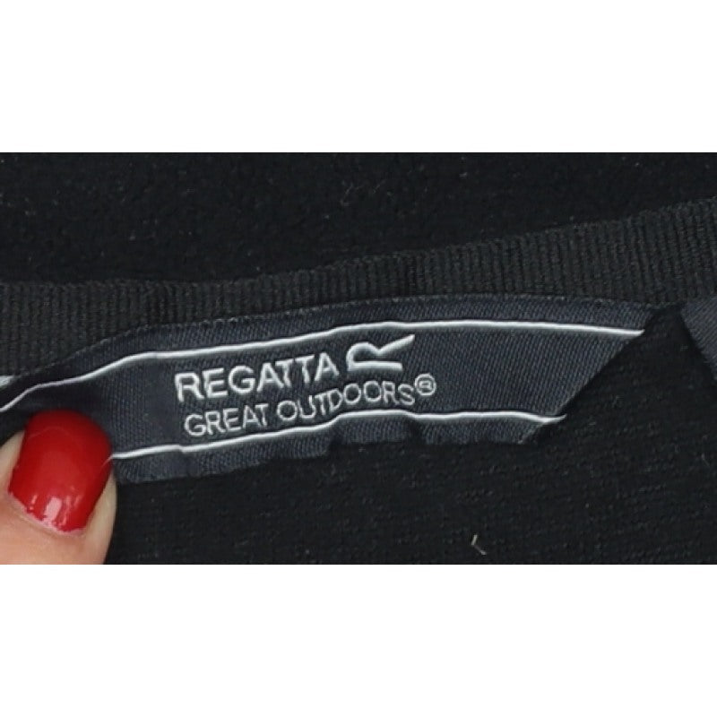 Additional view of Regatta men’s black xl 1/4 zip fleece sweatshirt outdoor hiking