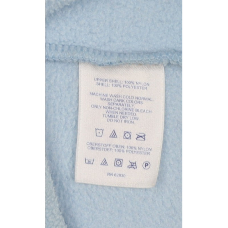 Lands' End Teens Blue Size 10 Fleece Gilet Waistcoat Full Zip Pockets