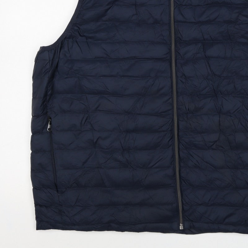 Marks & Spencer Men’s Navy 3XL Puffer Quilted Full Zip Bodywarmer