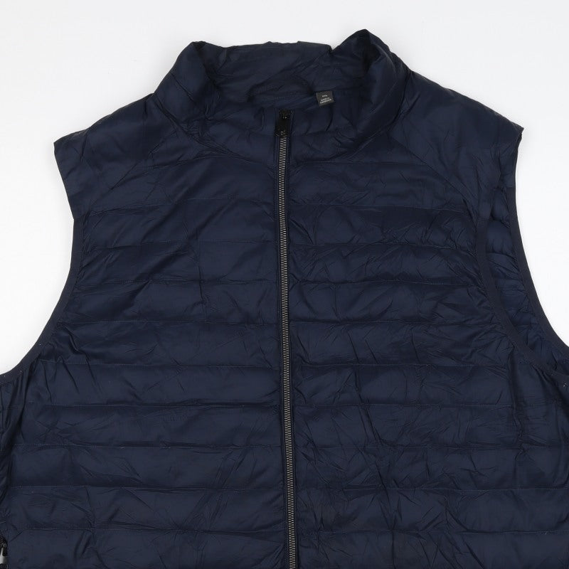 Marks & Spencer Men’s Navy 3XL Puffer Quilted Full Zip Bodywarmer
