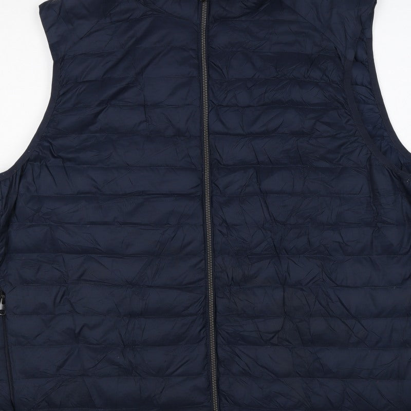 Marks & Spencer Men’s Navy 3XL Puffer Quilted Full Zip Bodywarmer