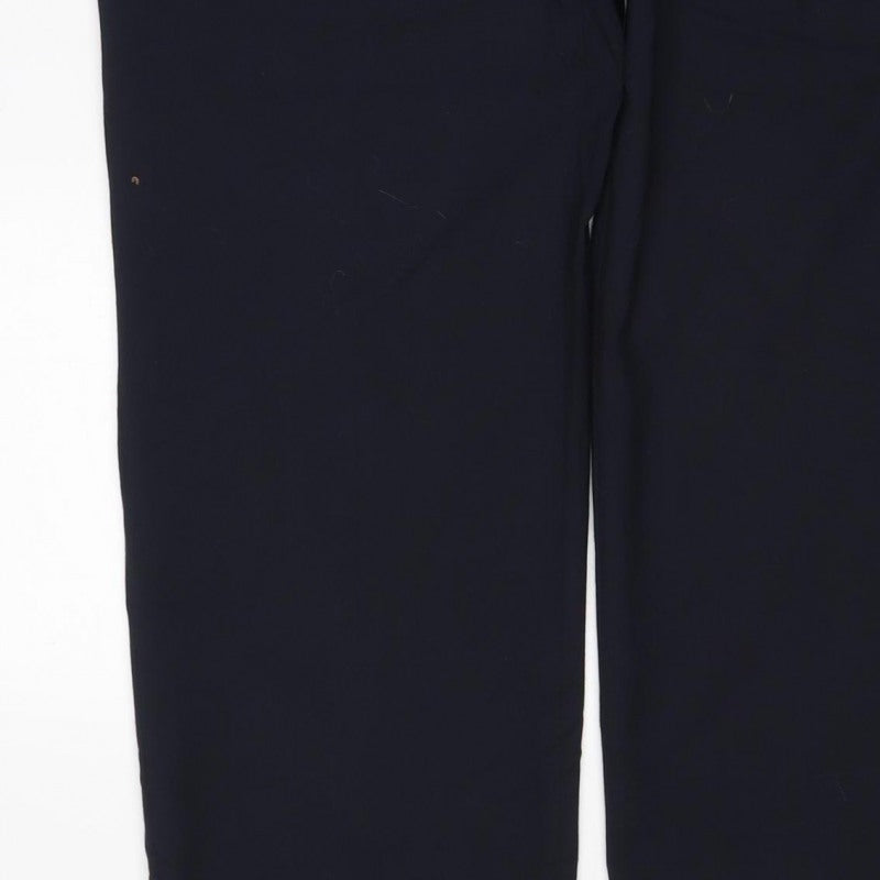 Marks & Spencer Women’s Blue 36 Regular Fit Straight Dress Trousers