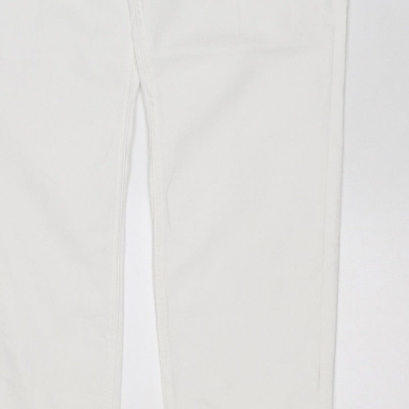Banana Republic Women White UK 18 The Lily Slim Straight Jeans