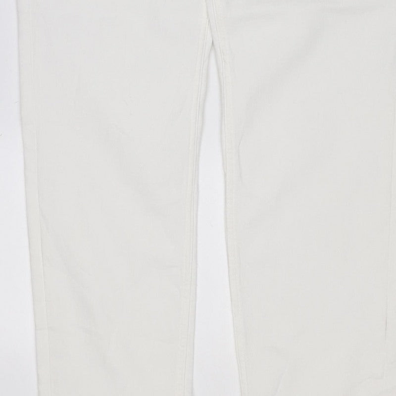 Banana Republic Women White UK 18 The Lily Slim Straight Jeans