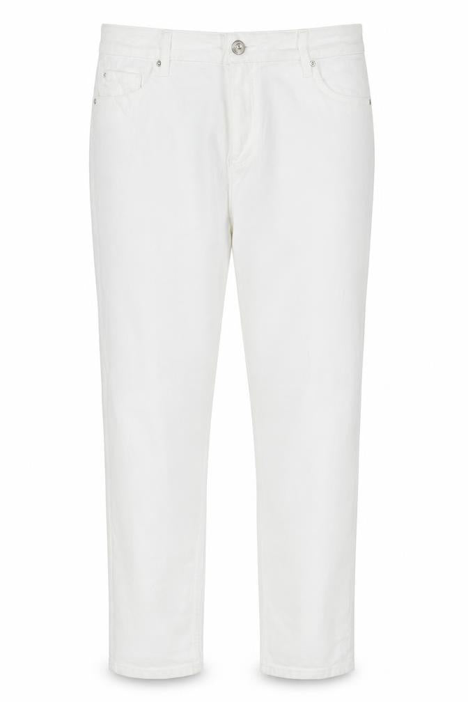 Banana Republic Women White UK 18 The Lily Slim Straight Jeans