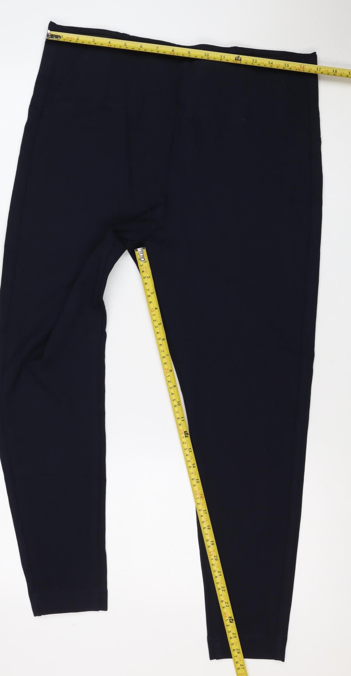 Marks & Spencer Women’s Blue Size 18 Regular Stretch Trousers 31in