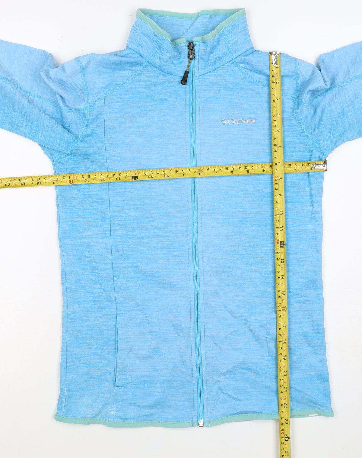 Columbia Women’s Blue L Full Zip High Neck Lightweight Sweatshirt
