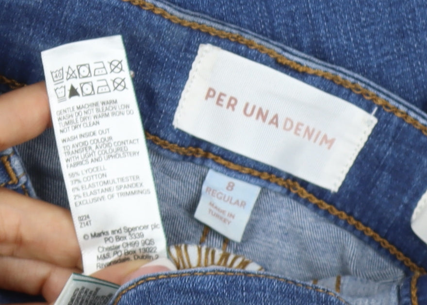 Per Una Marks & Spencer Women’s Blue Size 8 Slim Straight Jeans
